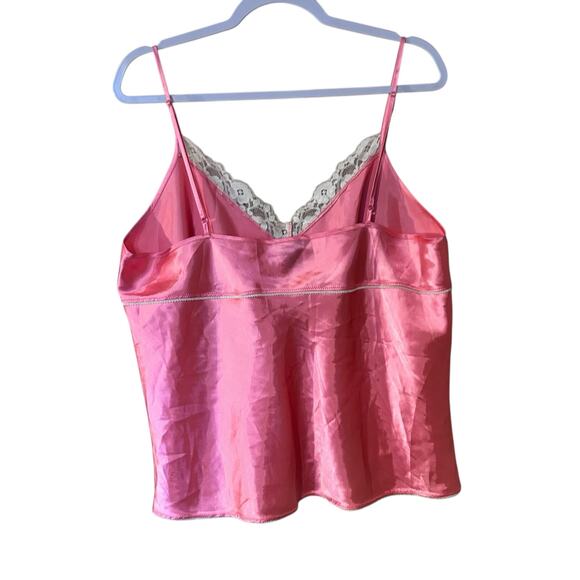 Baby Doll Cami Top Pink Satin Lace Fairy Coquette Y2K Midnight Magic SZ 1-2X - Picture 5 of 8